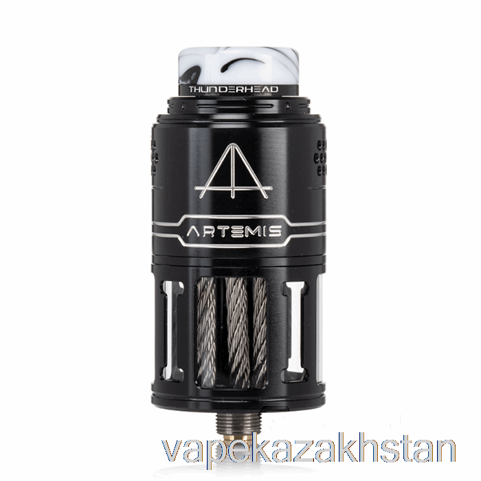 Vape Smoke Thunderhead Creations Artemis V2 Top Coiler 25mm RDTA Black & Silver